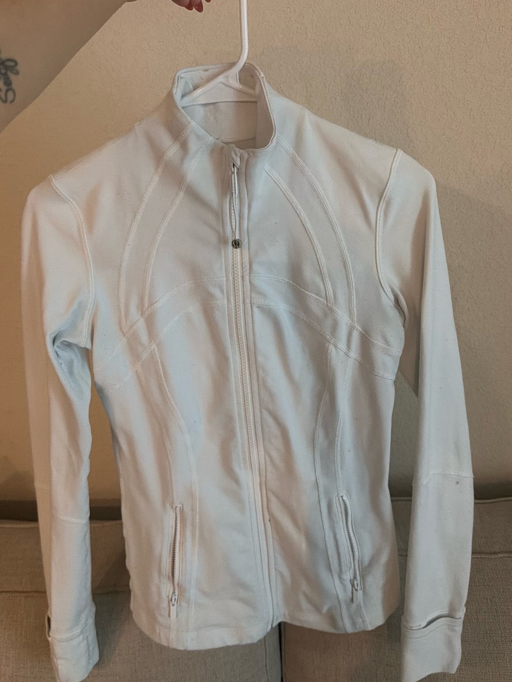 lululemon athletica White Full-Zip Lightweight Shirt Jacket